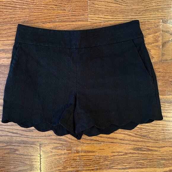 LOFT Riviera Shorts in Scalloped Linen Cotton Size 0 Preppy Classic - Picture 12 of 12
